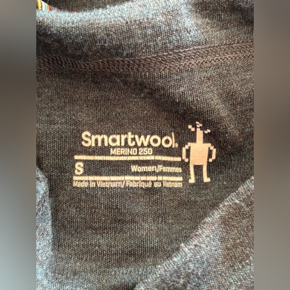Smartwool Classic Merino Wool Thermal Leggings Twilight Blue Heather Small - Picture 7 of 7